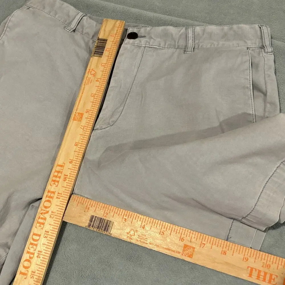Faherty Shorts Mens 32x9 Cotton Casual Formal Light Wash Chino